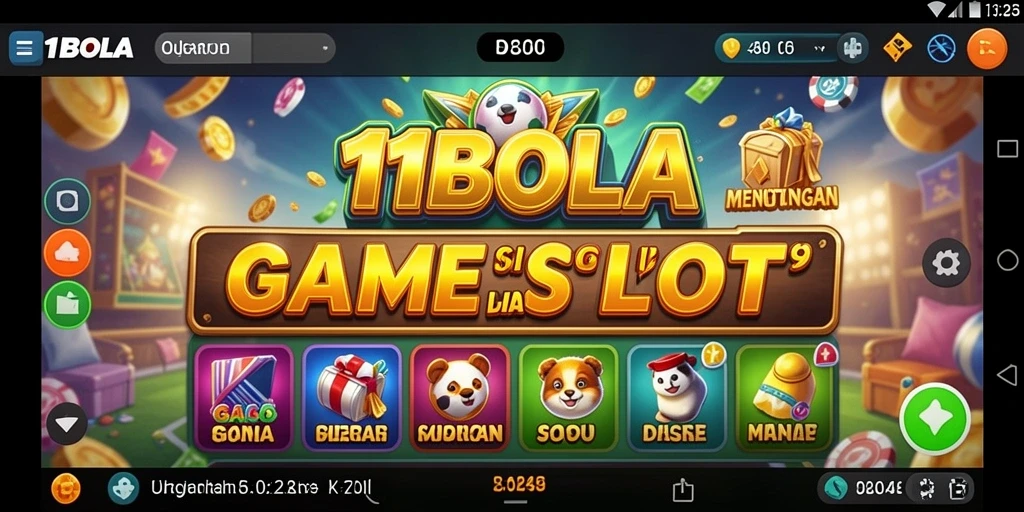 Screenshot utama <strong>11BOLA</strong> memperlihatkan gameplay slot yang seru dan menarik.