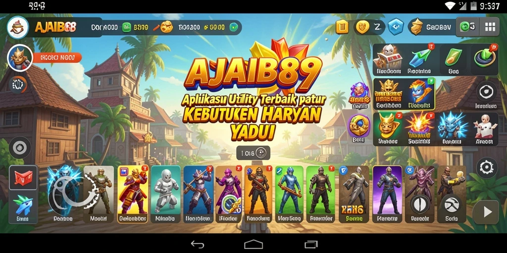 Tampilan antarmuka AJAIB88 yang bersih dan intuitif.