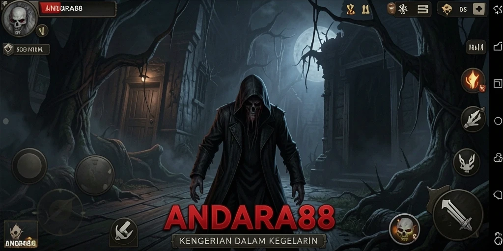 Tampilan menegangkan dari gameplay ANDARA88 yang memikat dan menakutkan.