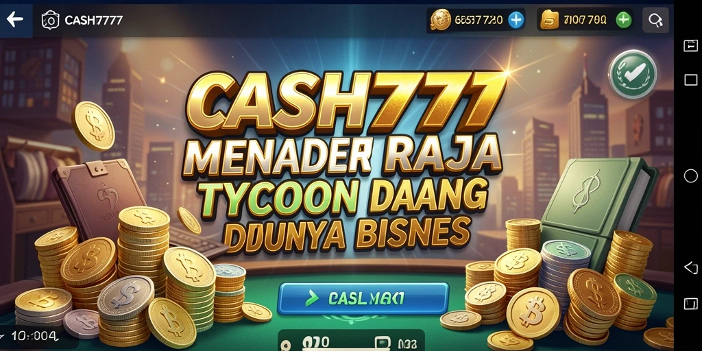 Screenshot utama CASH777 menunjukkan gameplay yang seru dan strategis.