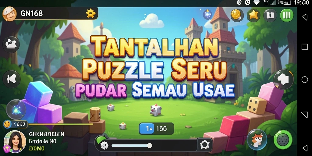 Tampilan gameplay GN168 menampilkan tantangan puzzle yang menarik.