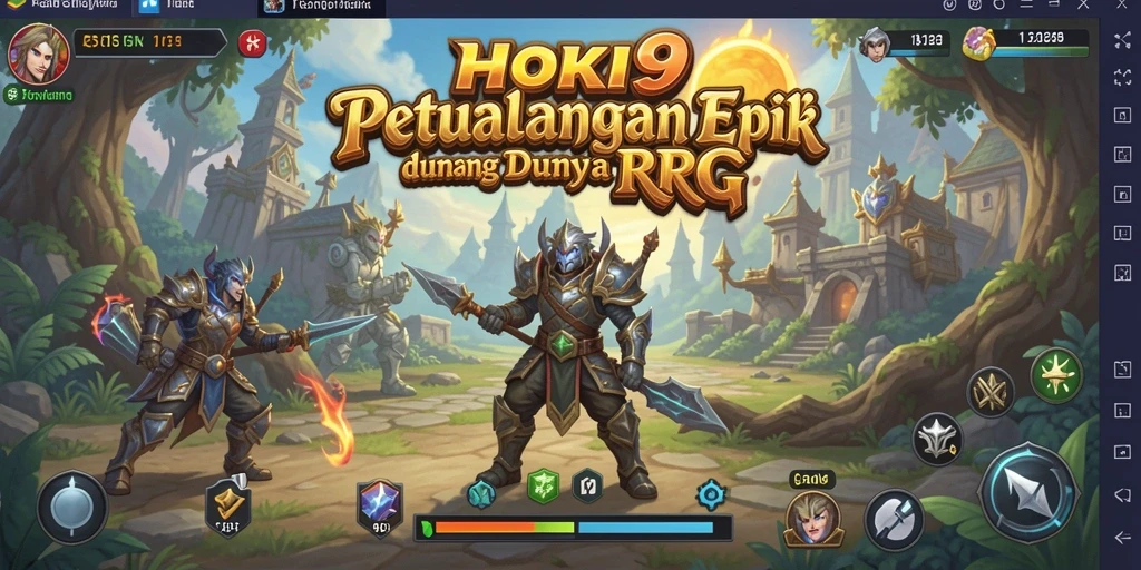 Screenshot dari gameplay HOKI9 yang menunjukkan pertarungan epik antara karakter.