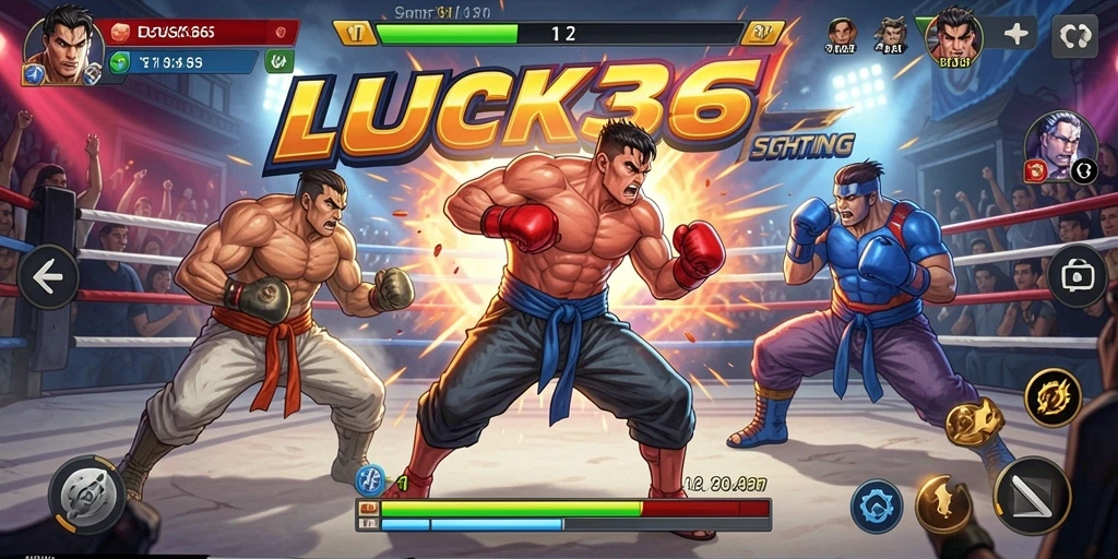 Tangkapan layar <strong>LUCK365</strong> menampilkan aksi pertarungan yang intens dan seru.