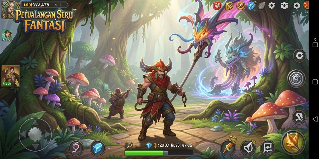 Screenshot MENYALA78 menampilkan aksi seru dalam petualangan.