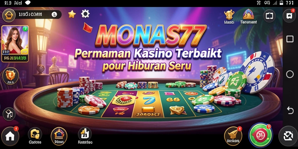 Tampilan menarik dari gameplay Kasino MONAS77 yang seru dan menghibur.