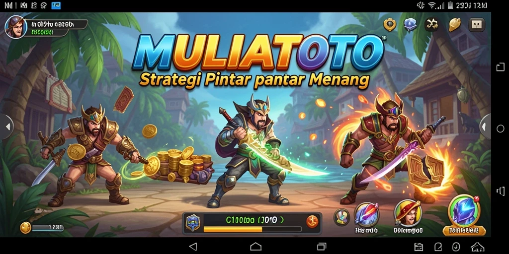 Tampilan gameplay MULIATOTO yang mendebarkan dan strategis.