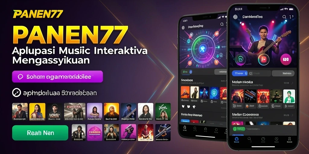 Tampilan gameplay interaktif di PANEN77 yang membuat musik lebih hidup.