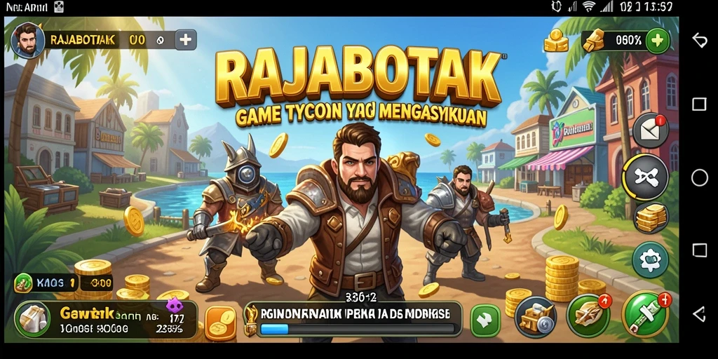 Tampilan gameplay RAJABOTAK yang menggugah selera bisnis.
