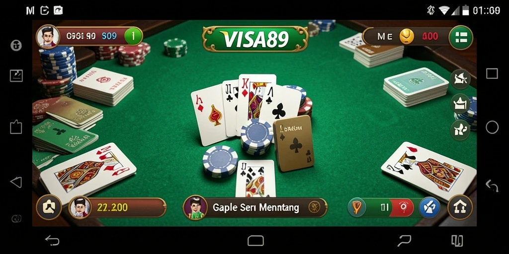 Tampilan gameplay seru dalam <strong>VISA89</strong> yang penuh strategi Gaple.