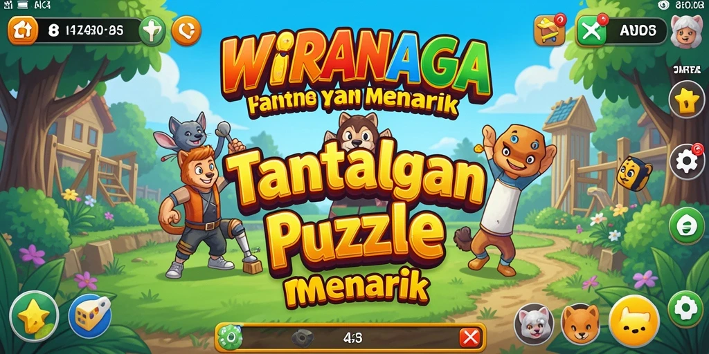 Tampilan gameplay WIRANAGA yang menantang dan menarik.